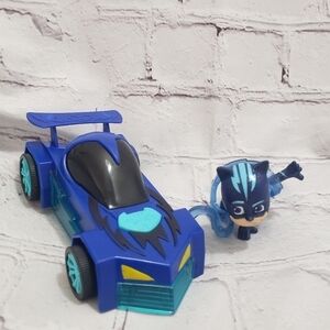 PJ Masks Glowheeler Cat Car And Figure Set Sounds Lights Pullback Just Play